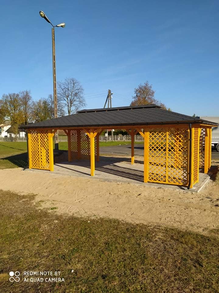 altana na nierównym podłożu - altany ogrodowe altanyna5.pl